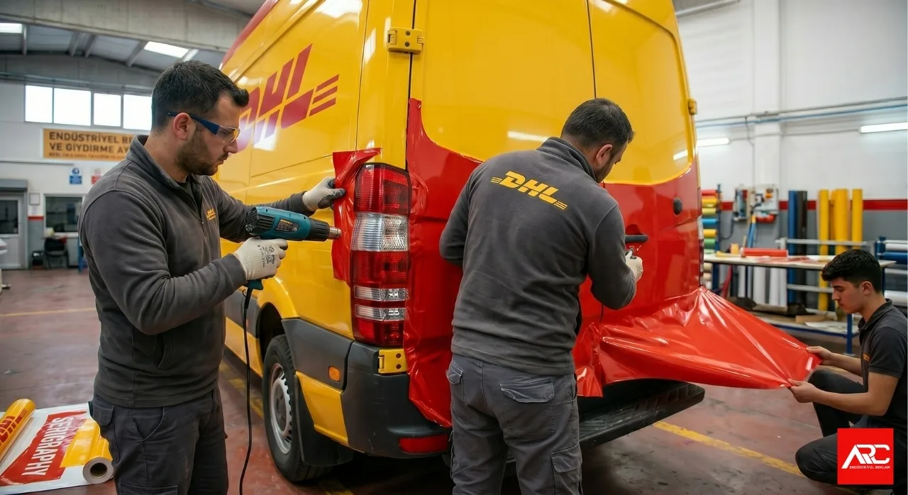 02  Dhl Arac Reklam Giydirme — DHL Kargo Ticari Araç Giydirme