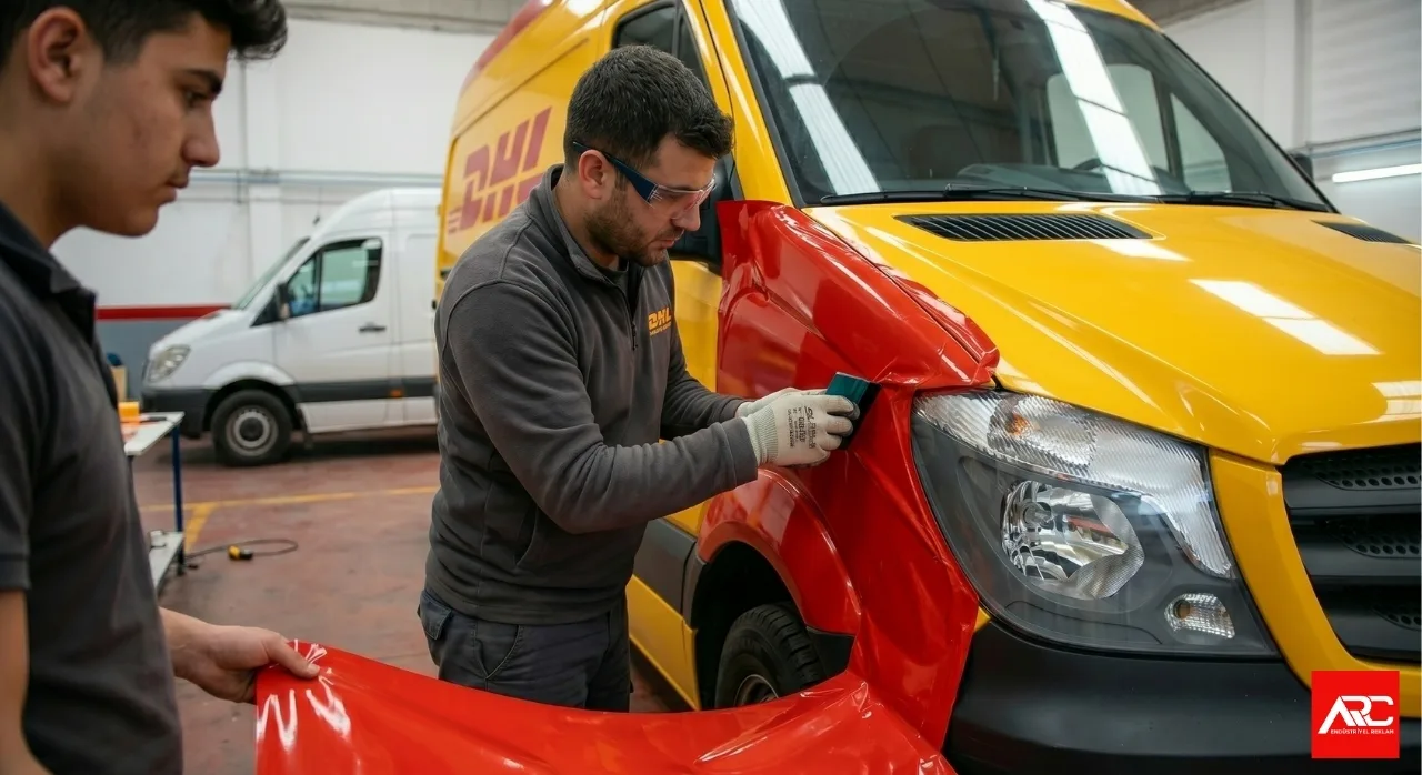03  Dhl Kargo Reklam Giydirme — DHL Kargo Ticari Araç Giydirme