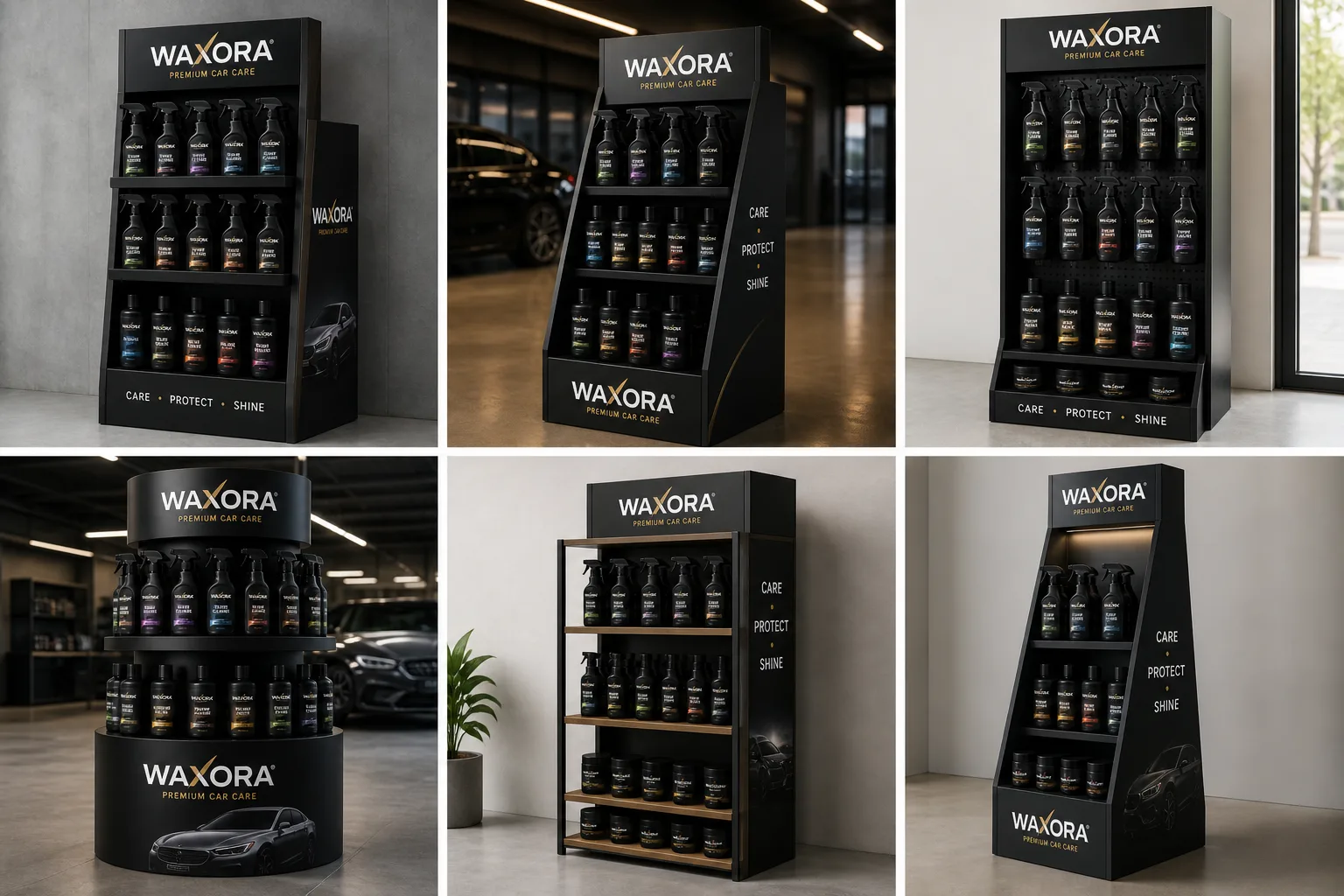 Waxora Urun Standi Calismasi — Waxora Ürün Teşhir Standı