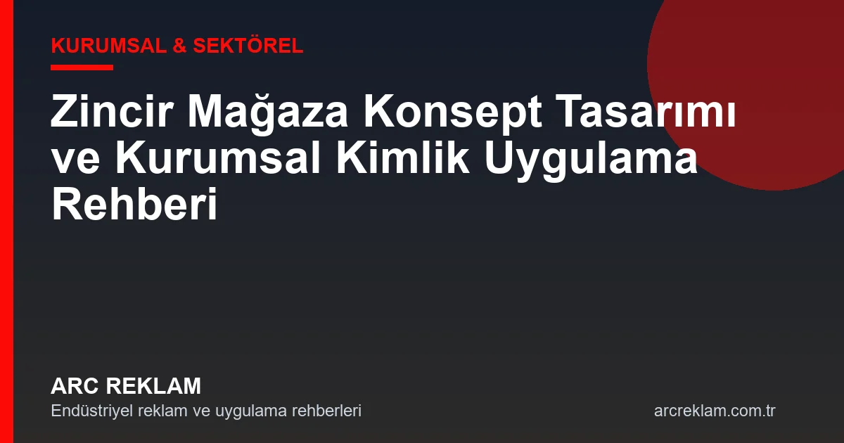 Zincir Mağaza Konsept Tasarımı ve Kurumsal Kimlik Uygulama Rehberi